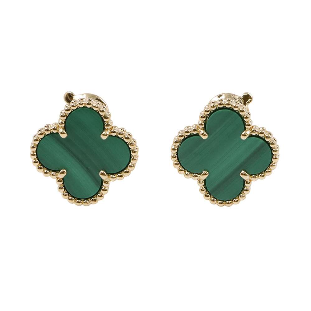 ヴァンクリーフ&アーペル ピアス ヴィンテージ アルハンブラ イヤリング マラカイト K18YGイエローゴールド VCARO3QL00 【安心保証】 【中古】 ヴァンクリーフ&アーペル アルハンブラ マラカイト Van Cleef & Arpels ヴァンクリ 中古のサムネイル