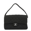 【決算セール開催中!】 シャネル ハンドバッグ マトラッセ ココマーク ダブルフェイス コットン CHANEL 黒 【安心保証】 【中古】 シャネル バッグ CHANEL BAG