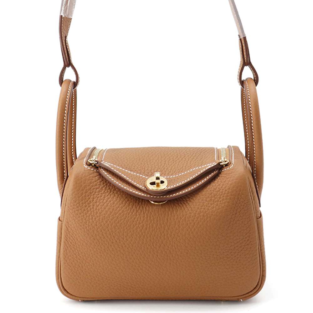 エルメス ハンドバッグ リンディ ミニ ゴールド/ゴールド金具 トリヨンクレマンス K刻印 HERMES 2wayショルダー エルメス リンディ エルメス バッグ エルメス レディース HERMES BAGのサムネイル