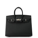 【決算セール開催中!】 エルメス バーキン25 セリエ ブラック/エレクトラム金具 エプソン W刻印 HERMES Birkin ハンドバッグ 黒 エルメス バ...