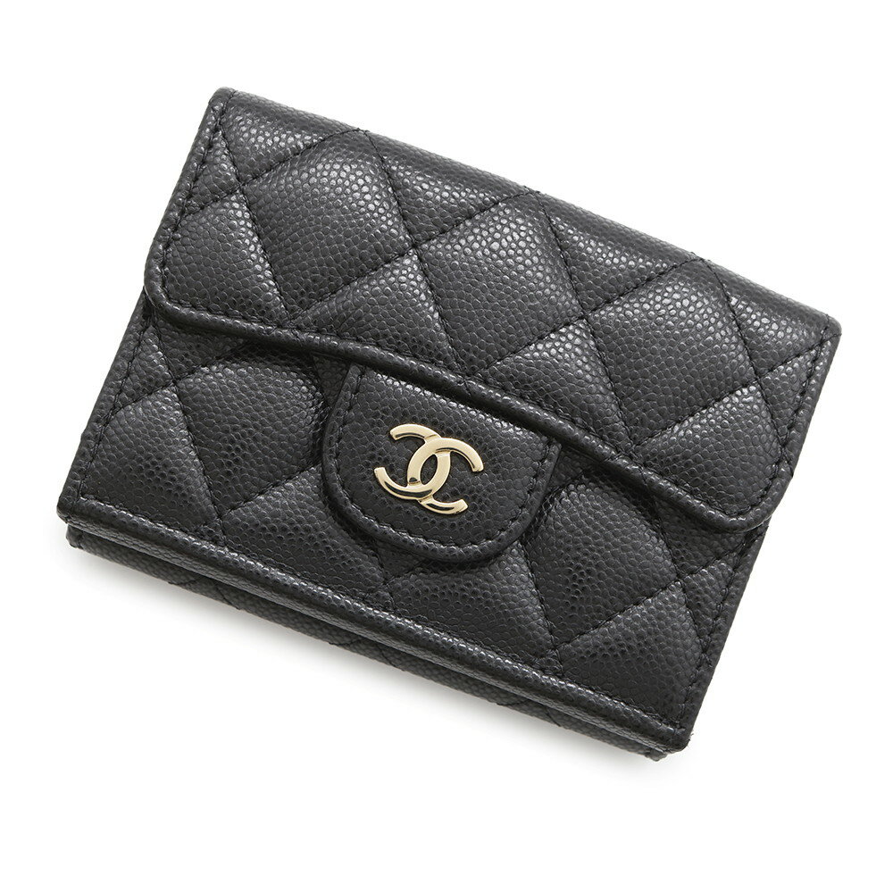 シャネル 三つ折り財布 マトラッセ ココマーク クラシック スモール フラップ ウォレット AP0230 CHANEL 財布 黒 【中古】 シャネル 三つ折り財布 財布 シャネル レディース CHANEL WALLETのサムネイル
