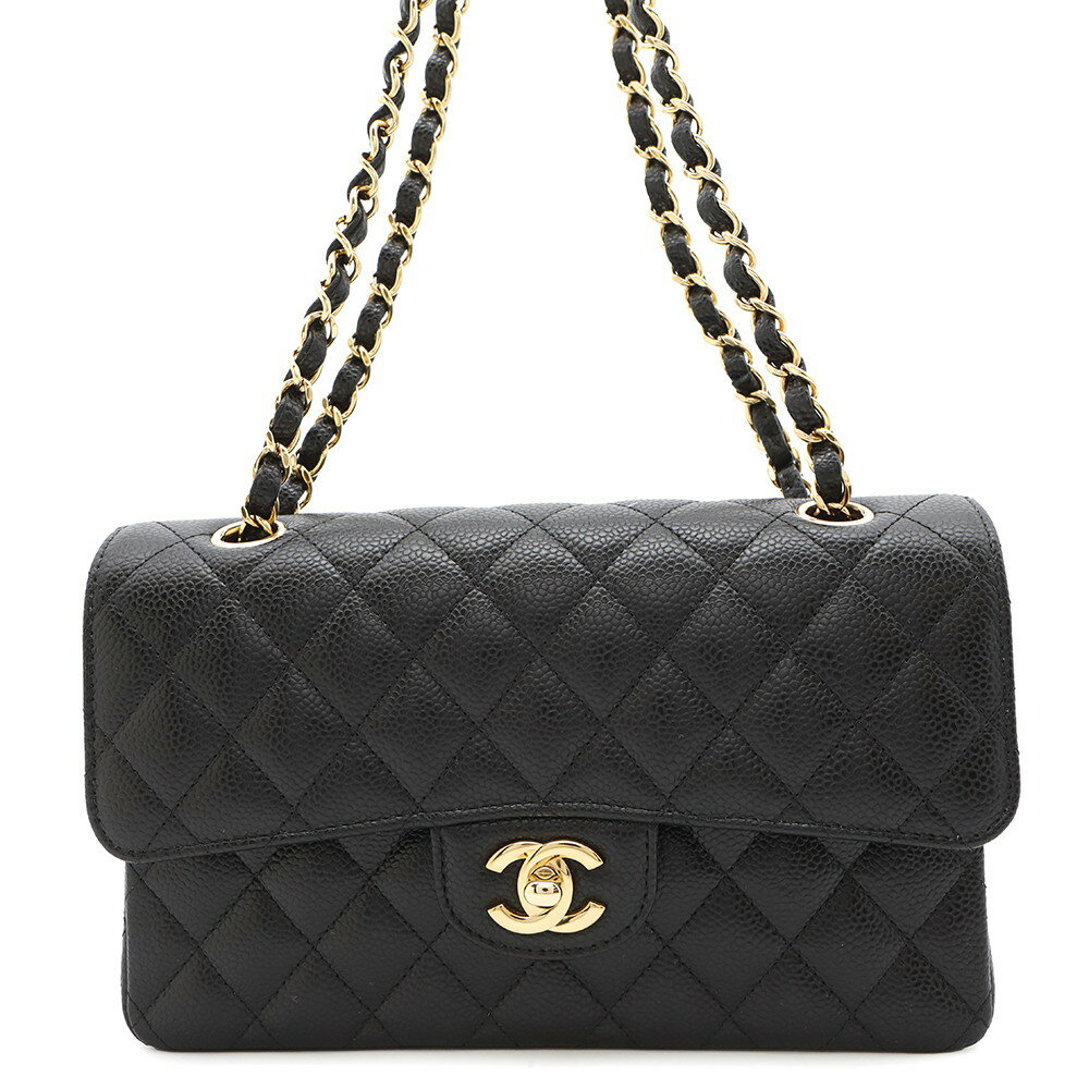 シャネル チェーンショルダーバッグ マトラッセ23 ココマーク ダブルチェーン キャビアスキン A01113 CHANEL 黒 【中古】 シャネル マトラッセ バッグ レディース CHANEL BAGのサムネイル