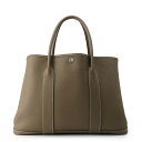 エルメス トートバッグ ガーデンパーティPM エトゥープ/シルバー金具 ネゴンダ D刻印 【安心保証】 【中古】 エルメス ガーデンパーティ エルメス バッグ ...