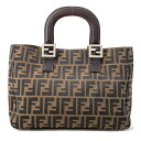 【決算セール開催中!】フェンディ ハンドバッグ ズッカ柄 キャンバス レザー 26693 FENDI 【安心保証】 【中古】 フェンディ バッグ FENDI BAG