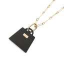 エルメス ネックレス ケリーアミュレット マロキニエGM バッファローホーン HERMES アクセサリー 黒 【安心保証】 【中古】 エルメス ネックレス HERMES NECKLACE
