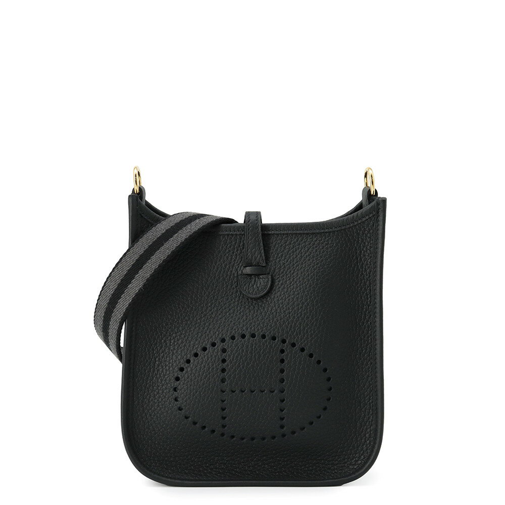 エルメス ショルダーバッグ エブリンTPM 111cm ブラック/グレー/ゴールド金具 トリヨンクレマンス W刻印 黒 エルメス エブリン エヴリン エルメス バッグ エルメス レディース HERMES Evelyne HERMES BAGのサムネイル