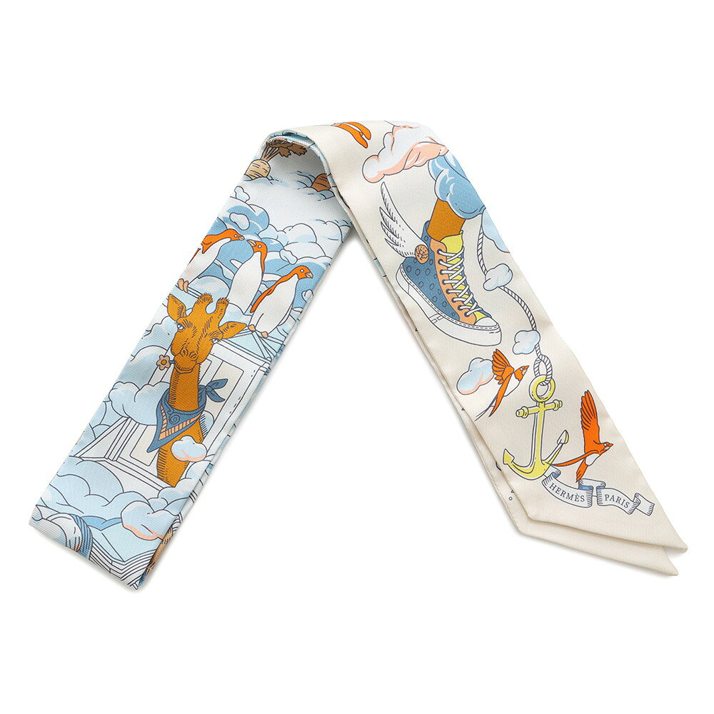 エルメス スカーフ ツイリー 私の雲 Sur Mon Nuage HERMES シルクツイル 2022年秋冬 【中古】 エルメス スカーフ エルメス ツイリー HERMES SCARF TWILLY