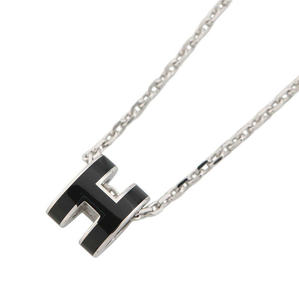 エルメス ネックレス ミニ・ポップアッシュ ブラック/シルバー金具 HERMES アクセサリー 黒 【中古】 エルメス ネックレス レディース HERMESのサムネイル