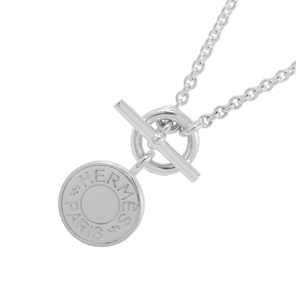 エルメス ネックレス アミュレット H エクスリブリス コンフェッティ セリエ SV925シルバー HERMES ジュエリー 【中古】 エルメス ネックレス エルメス HERMES 中古のサムネイル