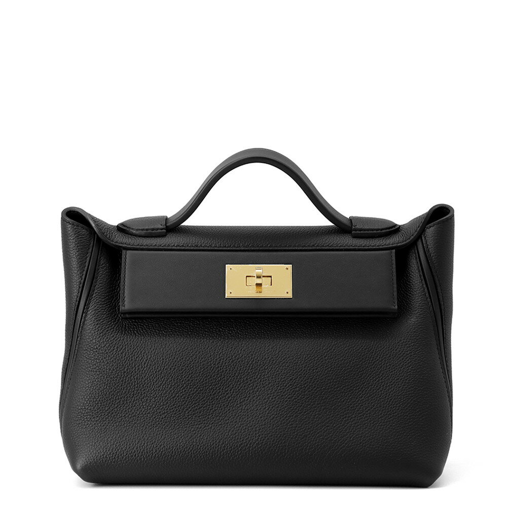 エルメス 24/24 29 サック ヴァンキャトル ブラック/シルバー金具 トゴ/スイフト U刻印 2wayショルダー 黒 【中古】 エルメス バッグ エルメス HERMES BAGのサムネイル