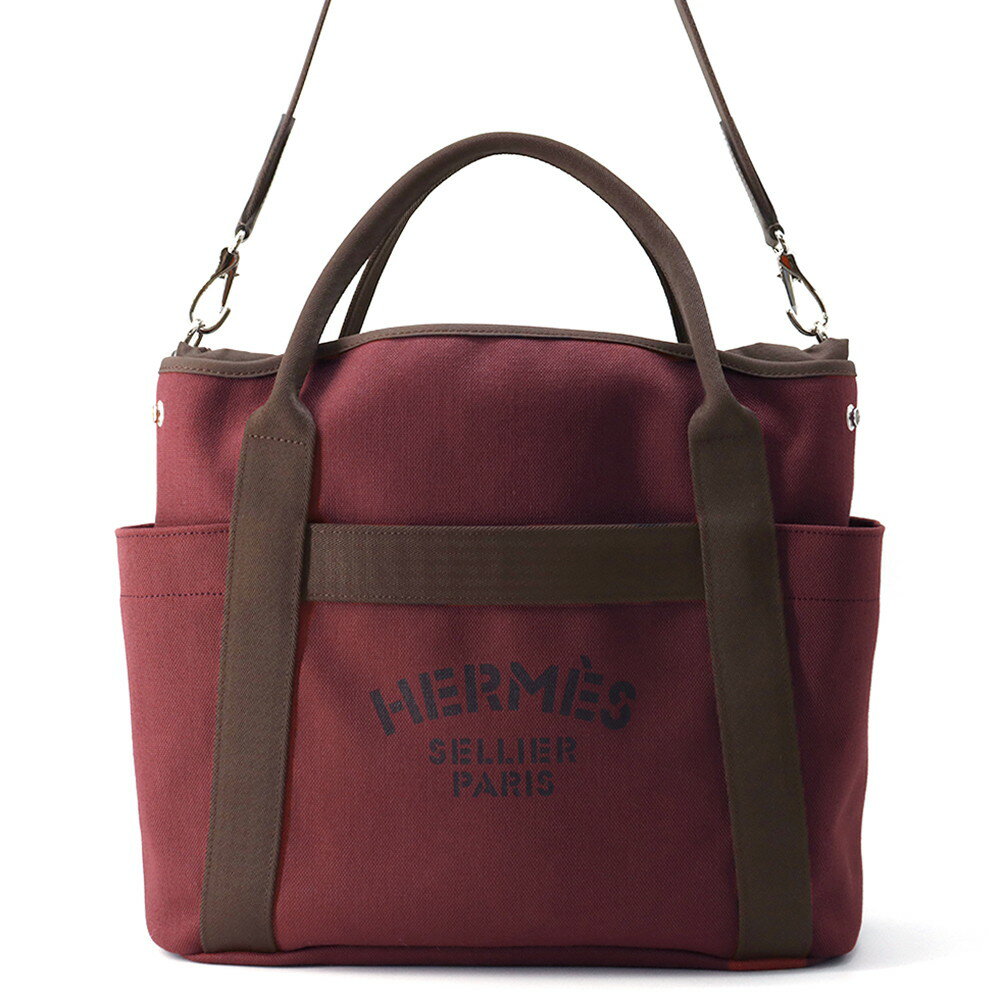 エルメス サックドパンサージュ グルーム ルージュアッシュ/ショコラ/シルバー金具 K刻印 2way 【中古】 エルメス バッグ エルメス SAC DE PANSAGE GROOM HERMES BAGのサムネイル