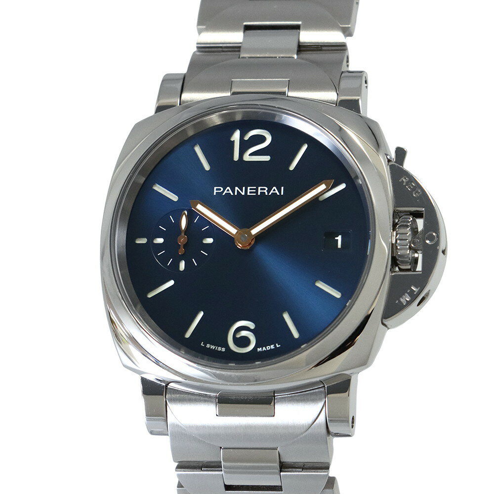 パネライ ルミノール ドゥエ PAM01123 PANERAI 腕時計 ブルー文字盤 【安心保証】 【中古】 パネライ ルミノール PANERAI 中古