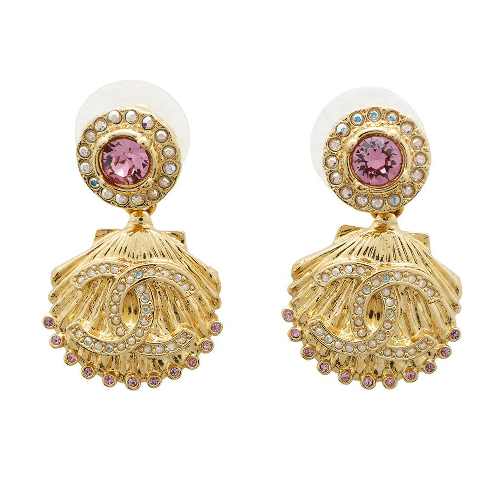 シャネル ピアス ココマーク 貝殻 ストラス A23C ABA066 CHANEL ラインストーン アクセサリー 【中古】 シャネル ピアス CHANELのサムネイル