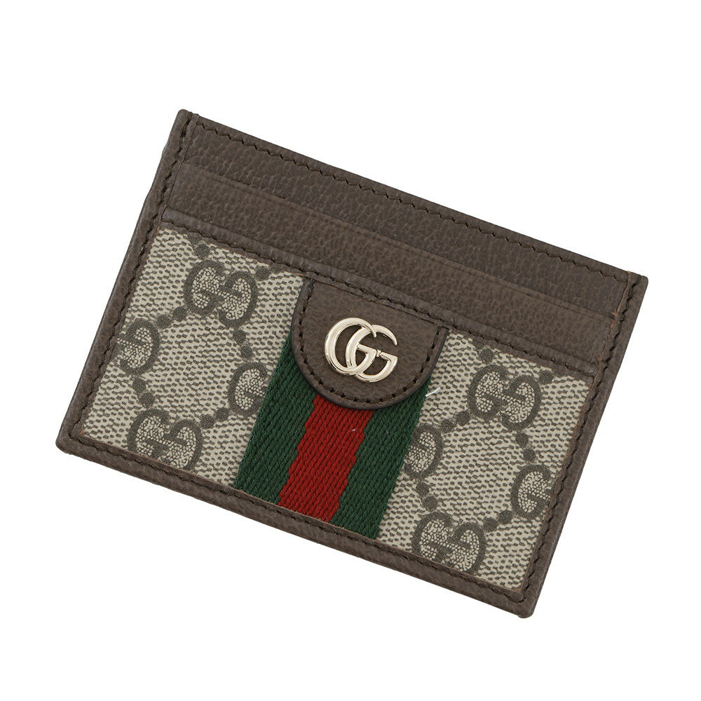 グッチ カードケース GGスプリーム オフディア レザー PVC 838486 GUCCI 定期入れ 【中古】 グッチ 定期入れ グッチ カード GUCCI CARD
