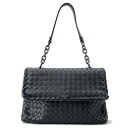 ボッテガヴェネタ チェーンショルダーバッグ イントレチャート レザー BOTTEGA VENETA バッグ 黒 【安心保証】 【中古】 ボッテガヴェネタ バッグ ボッテガヴェネタ ワンショルダー BOTTEGA VENETA BAG