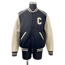 セリーヌ ジャケット クラシック テディジャケット レザー ウール メンズサイズ48 CELINE アウター 黒 【安心保証】 【中古】 セリーヌ アウター セリーヌ メンズ CELINE APPAREL