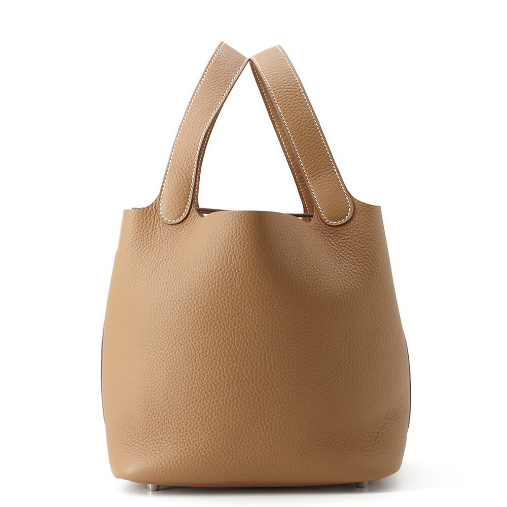 エルメス ハンドバッグ ピコタンロックMM ゴールド/シルバー金具 トリヨンクレマンス K刻印 HERMES トートバッグ エルメス ピコタンロック ピコタン エルメス バッグ エルメス レディース HERMES Picotin Lock HERMES BAG