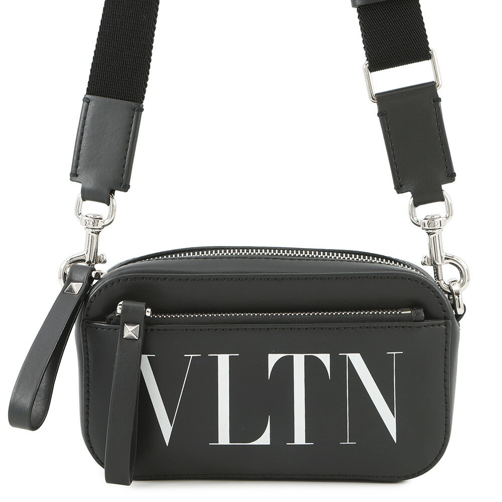 【★決算SALE開催中】ヴァレンティノ・ガラヴァーニ ショルダーバッグ VLTNロゴ 1Y2B0954WJW VALENTINO 2way 黒 【安心保証】 【中古】 ヴァレンティノ・ガラヴァーニ バッグ VALENTINO BAG