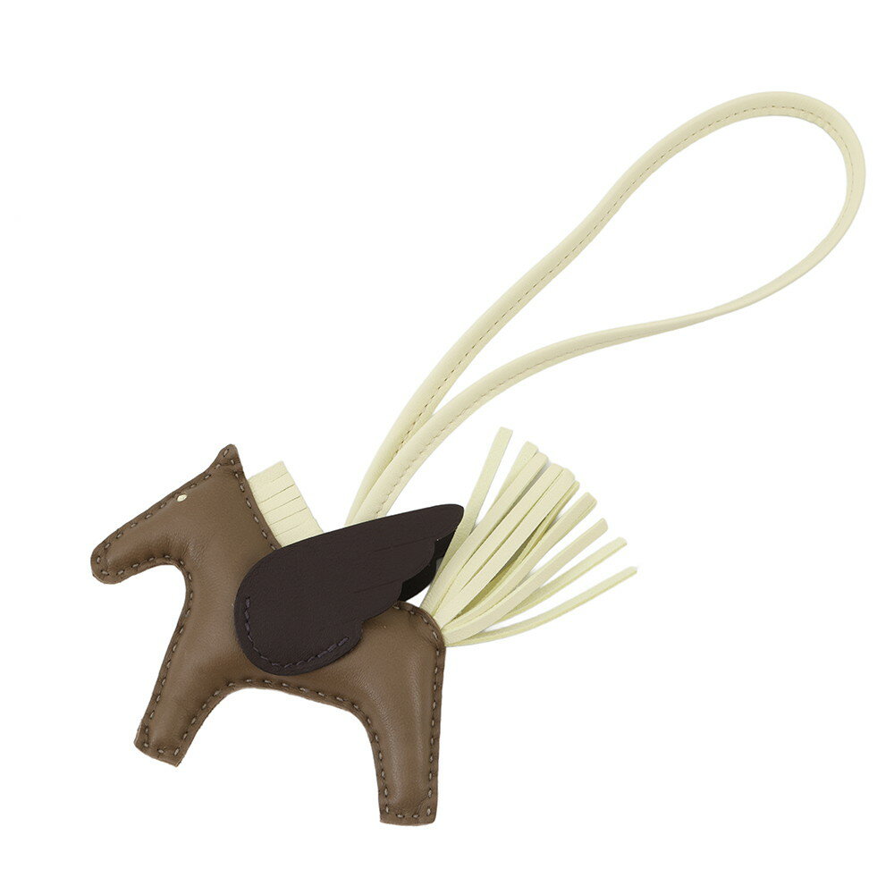 エルメス バッグチャーム ロデオPM ペガサス エトゥープ/ジョーヌミルトン/ルージュセリエ ラムスキン W刻印 エルメス ロデオ エルメス チャーム エルメス レディース HERMES