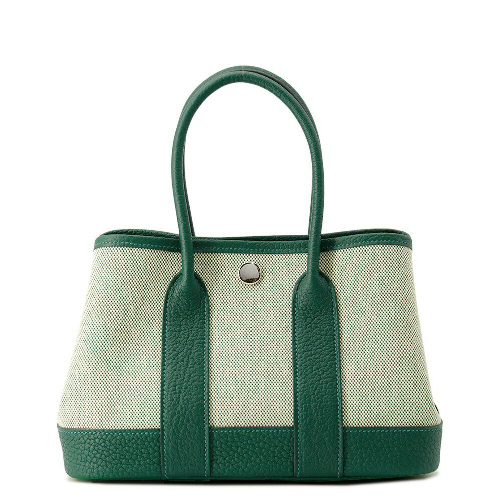 エルメス トートバッグ ネオ・ガーデン 23 ガーデンパーティ エクリュ/ヴェールモワイヤン/シルバー金具 ネゴンダ/トワルアッシュ K刻印 エルメス バッグ エルメス HERMES BAGのサムネイル