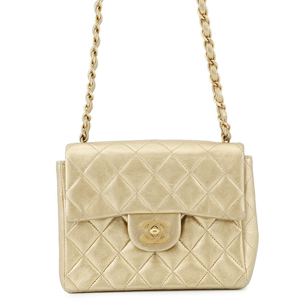 シャネル チェーンショルダーバッグ ミニ マトラッセ18 ココマーク ラムスキン CHANEL A01115 【安心保証】 【中古】 シャネル バッグ CHANEL BAG