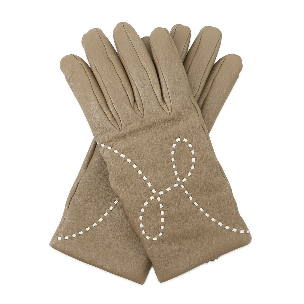 エルメス グローブ リスボン Lisbonne ベージュ ラムスキン レディースサイズ7 HERMES 手袋 【中古】 エルメス 手袋 エルメス レディース HERMES