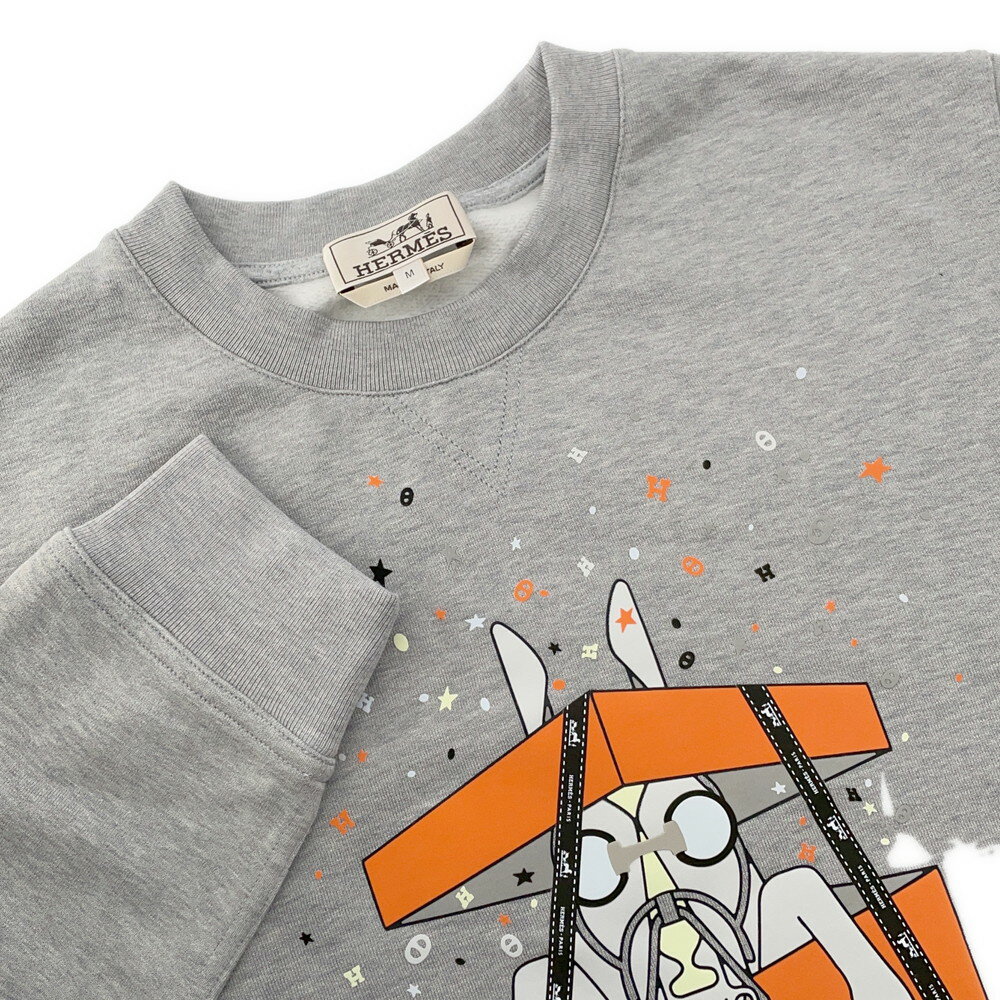 エルメス スウェット ボワットシュルプリーズ サプライズボックス 裏起毛 メンズサイズM HERMES トップス 【安心保証】 【中古】 エルメス トップス エルメス メンズ HERMES APPAREL
