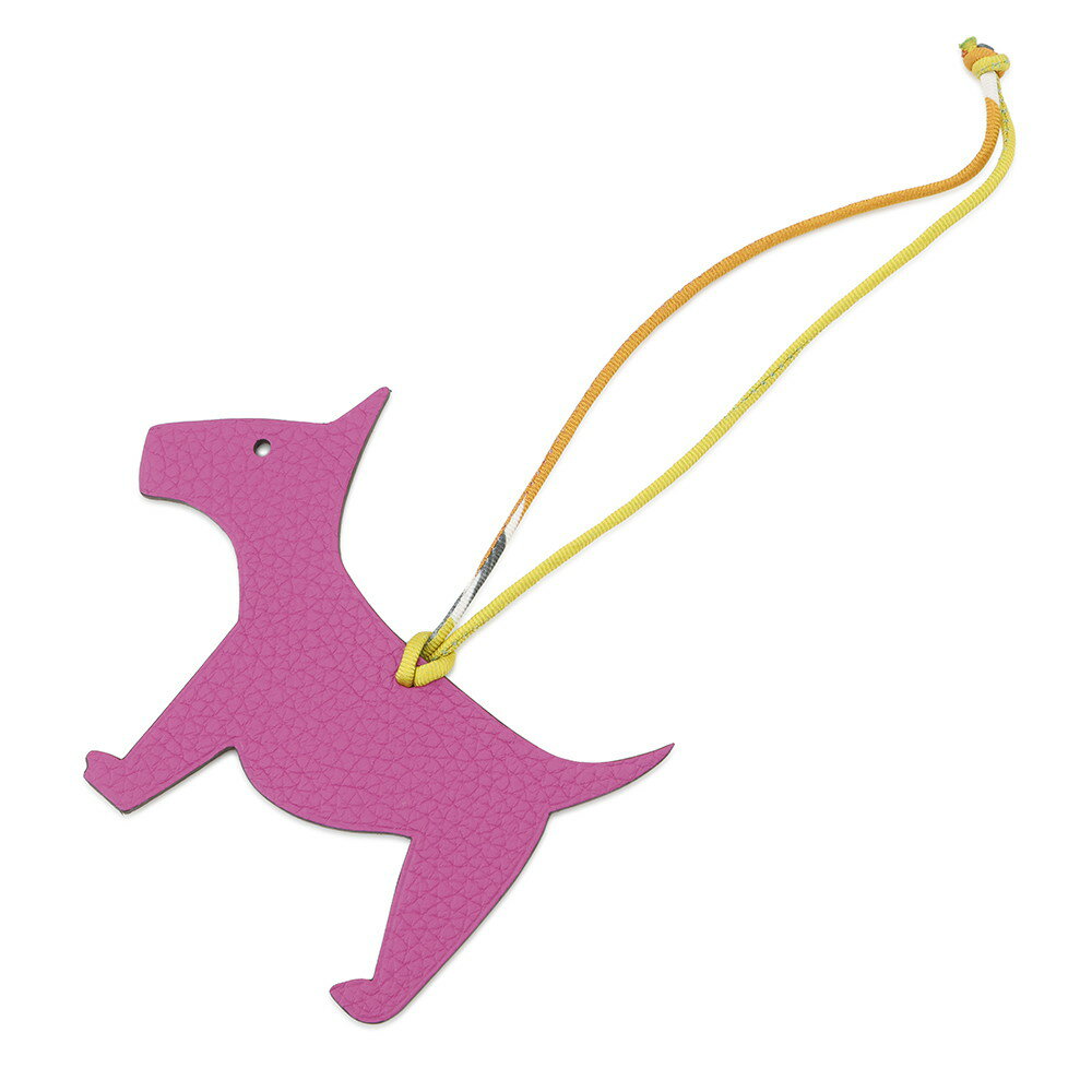 エルメス バッグチャーム プティアッシュ ドッグ マグノリア/ブラウン トリヨンクレマンス/シェブル 犬 【中古】 エルメス チャーム エルメス HERMESのサムネイル