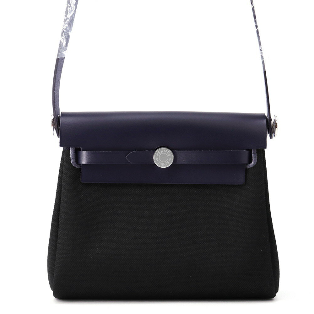 エルメス ショルダーバッグ エールバッグジップ ミニ ブルーインディゴ/ブラック/シルバー金具 トワルミリタリー/ヴァッシュハンター 黒 エルメス バッグ エルメス HERMES BAGのサムネイル