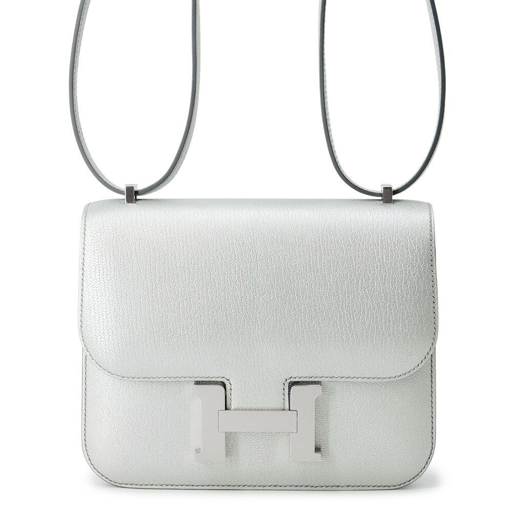 エルメス ミニ コンスタンス3 ミロワール アルジャン/シルバー金具 シェブルシャムキラ K刻印 【中古】 エルメス コンスタンス エルメス バッグ エルメス レディース HERMES Constance HERMES BAG