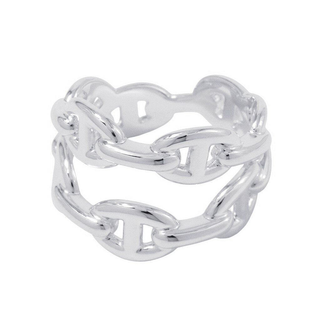 エルメス リング ダブル アンシェネ PM Enchainee SV925シルバー リングサイズ55 HERMES ジュエリー 【中古】 エルメス リング ジュエリー HERMES 中古(4)