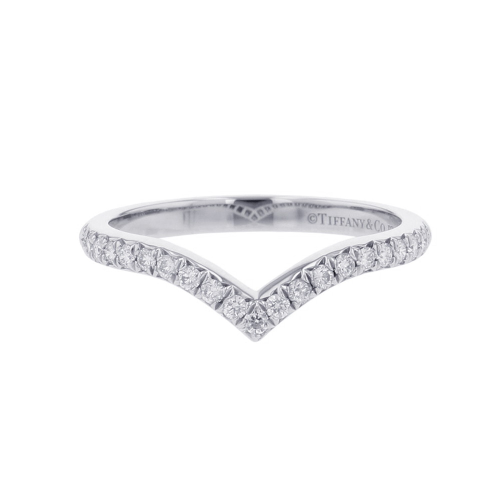 ティファニー リング ソレスト Vリング ダイヤモンド形0.17ct Pt950プラチナ リングサイズ約10号 60875626 Tiffany&Co. 指輪 【安心保証】 【中古】 ティファニー T スクエア ダイヤモンド Tiffany&Co. 中古のサムネイル