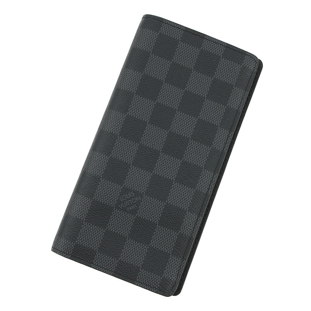 Rakuten - ルイヴィトン 長財布 ダミエ・グラフィット ポルトフォイユ・ブラザ N62665 LOUIS VUITTON ヴィトン 財布 メンズ 黒 ブラック 【中古】 ルイ・ヴィトン ダミエ ルイ ヴィトン 財布 ルイ ヴィトン LOUIS VUITTON WALLET
