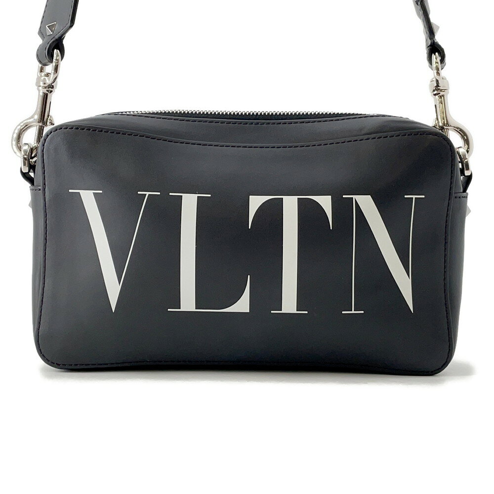 Rakuten - ヴァレンティノ・ガラヴァーニ ショルダーバッグ VLTNロゴ レザー 4Y2B0704WJW VALENTINO バッグ 黒 【安心保証】 【中古】 ヴァレンティノ バッグ ヴァレンティノ VALENTINO BAG