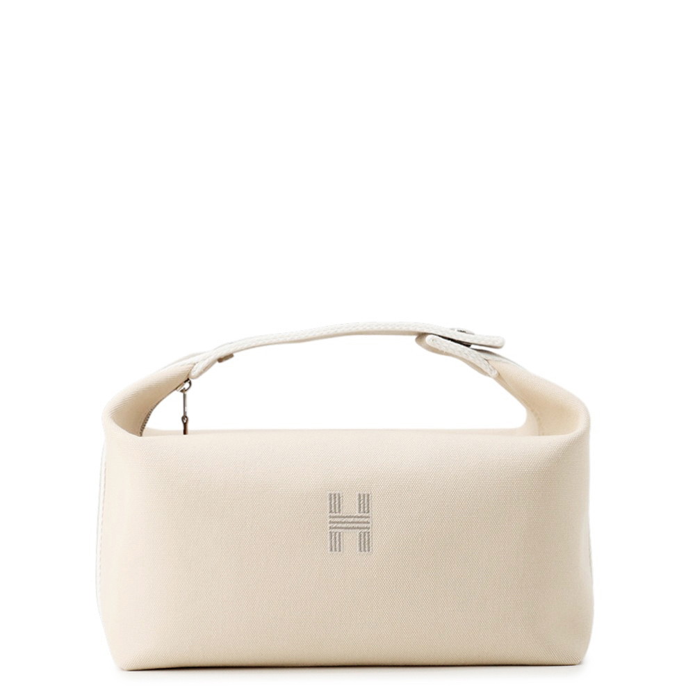 乐天商城 - エルメス ポーチ ブリッド・ア・ブラックGM ベージュ/シルバー金具 キャンバス HERMES バッグ 小物入れ 【中古】 エルメス 小物入れ エルメス HERMES