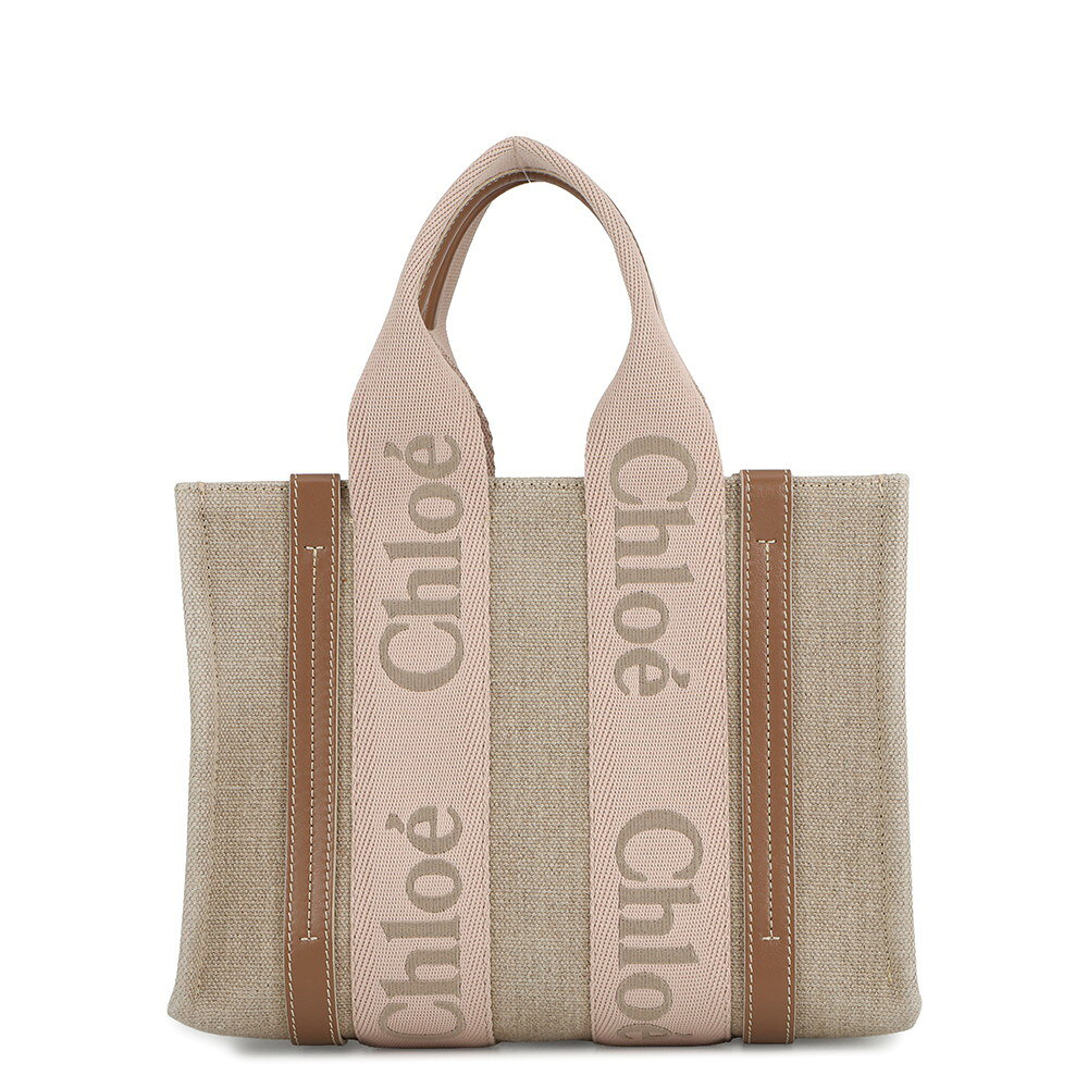 クロエ ハンドバッグ ウッディ トート スモール キャンバス レザー CHC23AS397L1726Y Chloe 【安心保証】 【中古】 クロエ バッグ Chloe BAG