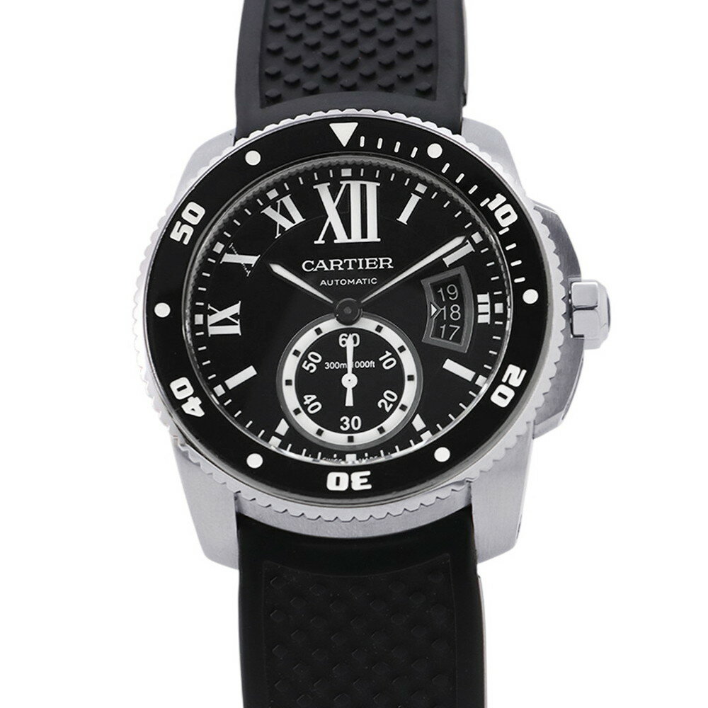 OMEGA - カルティエ カリブル ドゥ カルティエ ダイバー W7100056 Cartier 腕時計 ウォッチ 黒文字盤 【安心保証】 【中古】 カルティエ カリブル ドゥ カルティエ Cartier 中古