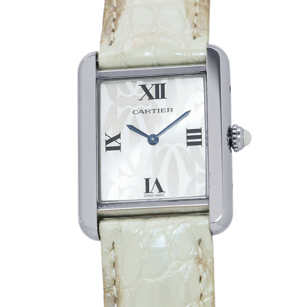 Rakuten - カルティエ タンクソロ SM クリスマス限定モデル W1019555 Cartier 腕時計 シルバー文字盤 クォーツ 【安心保証】 【中古】 カルティエ タンクソロ Cartier カルティエ 中古