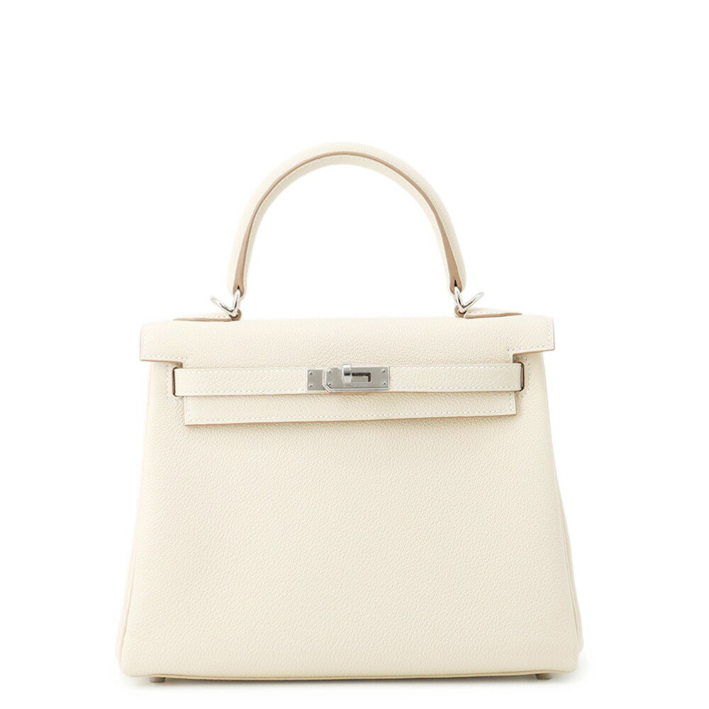 エルメス ハンドバッグ ケリー25 内縫い クレ/シルバー金具 トゴ G刻印 2wayショルダー エルメス ケリー エルメス バッグ エルメス レディース HERMES Kelly HERMES BAG