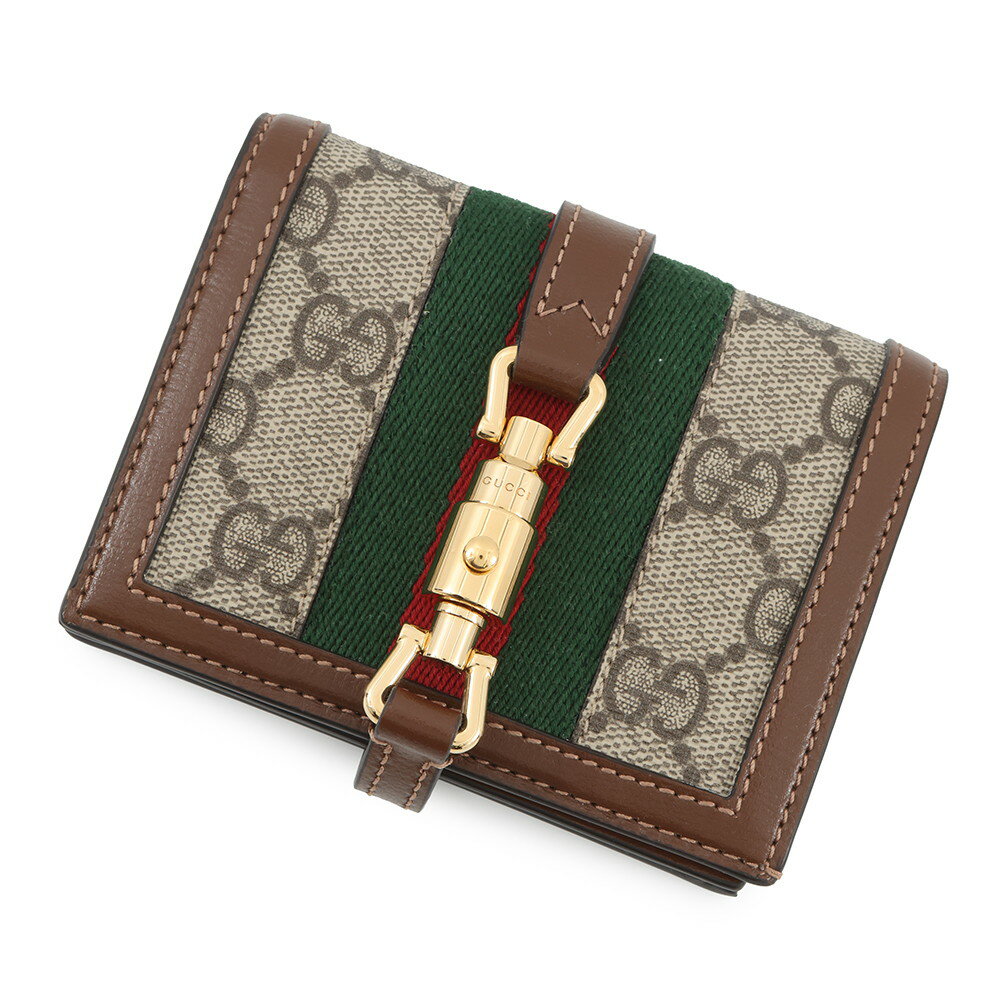 Rakuten - グッチ 二つ折り財布 ジャッキー 1961 カードケース ウォレット GGスプリーム/レザー 645536 GUCCI 財布 【中古】 グッチ 財布 GUCCI WALLET