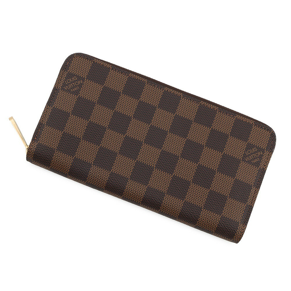 M - ルイヴィトン 長財布 ダミエ・エベヌ ジッピー・ウォレット N41661 LOUIS VUITTON ヴィトン 財布 ラウンドファスナー 【中古】 ルイ・ヴィトン 財布 ルイ ヴィトン LOUIS VUITTON