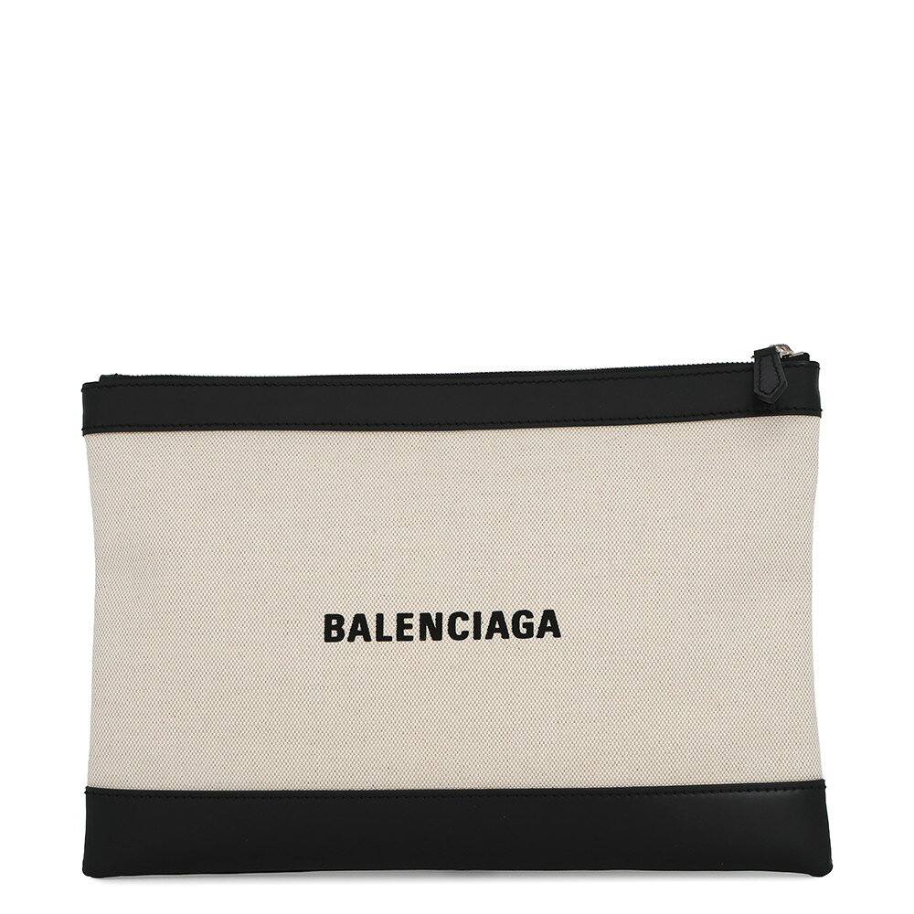 バレンシアガ クラッチバッグ ネイビー クリップ レザー レザー/キャンバス 373834 BALENCIAGA バッグ ポーチ 【中古】 バレンシアガ バッグ メンズ BALENCIAGA BAG