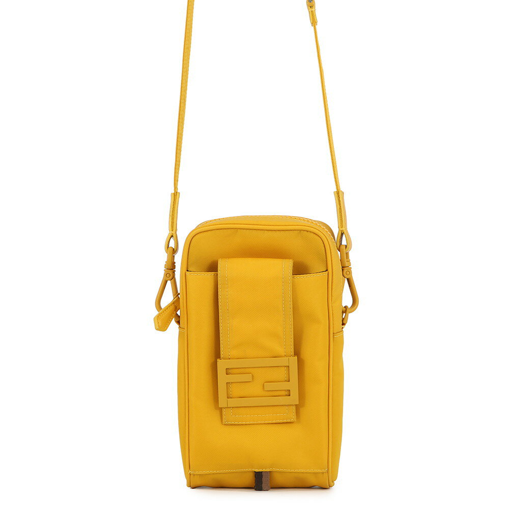 乐天商城 - フェンディ フォンホルダー バゲット フォンポーチ ナイロン 7AS056 FENDI スマホケース 【安心保証】 【中古】 フェンディ フォンホルダー FENDI