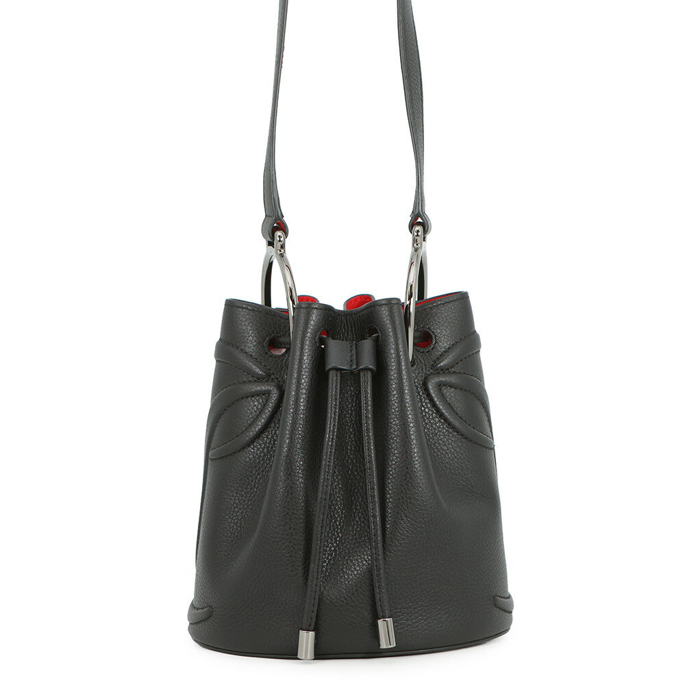 Rakuten - クリスチャン・ルブタン ショルダーバッグ BY MY SIDE バイ マイ サイド バケットバッグ 3235080 Christian Louboutin 黒 【中古】 クリスチャン・ルブタン バッグ レディース Christian Louboutin BAG