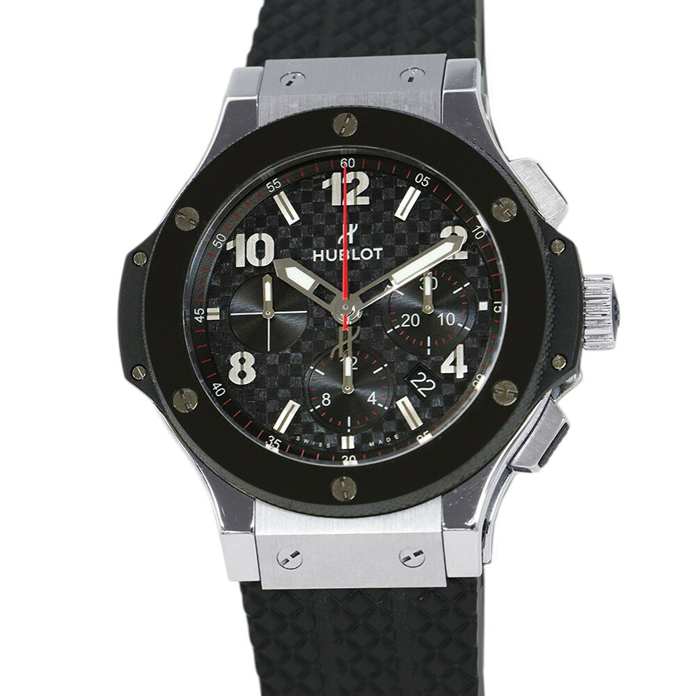 HUBLOT - ウブロ ビッグバン スチール セラミック 301.SB.131.RX HUBLOT 腕時計 黒文字盤 【安心保証】 【中古】 ウブロ ビッグバン HUBLOT ウブロ 中古