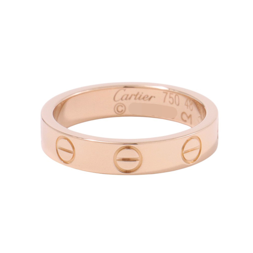 Rakuten - カルティエ リング ミニ ラブ スモールモデル SM K18PGピンクゴールド リングサイズ48 B4085200 Cartier ジュエリー 【安心保証】 【中古】 カルティエ リング Cartier 中古