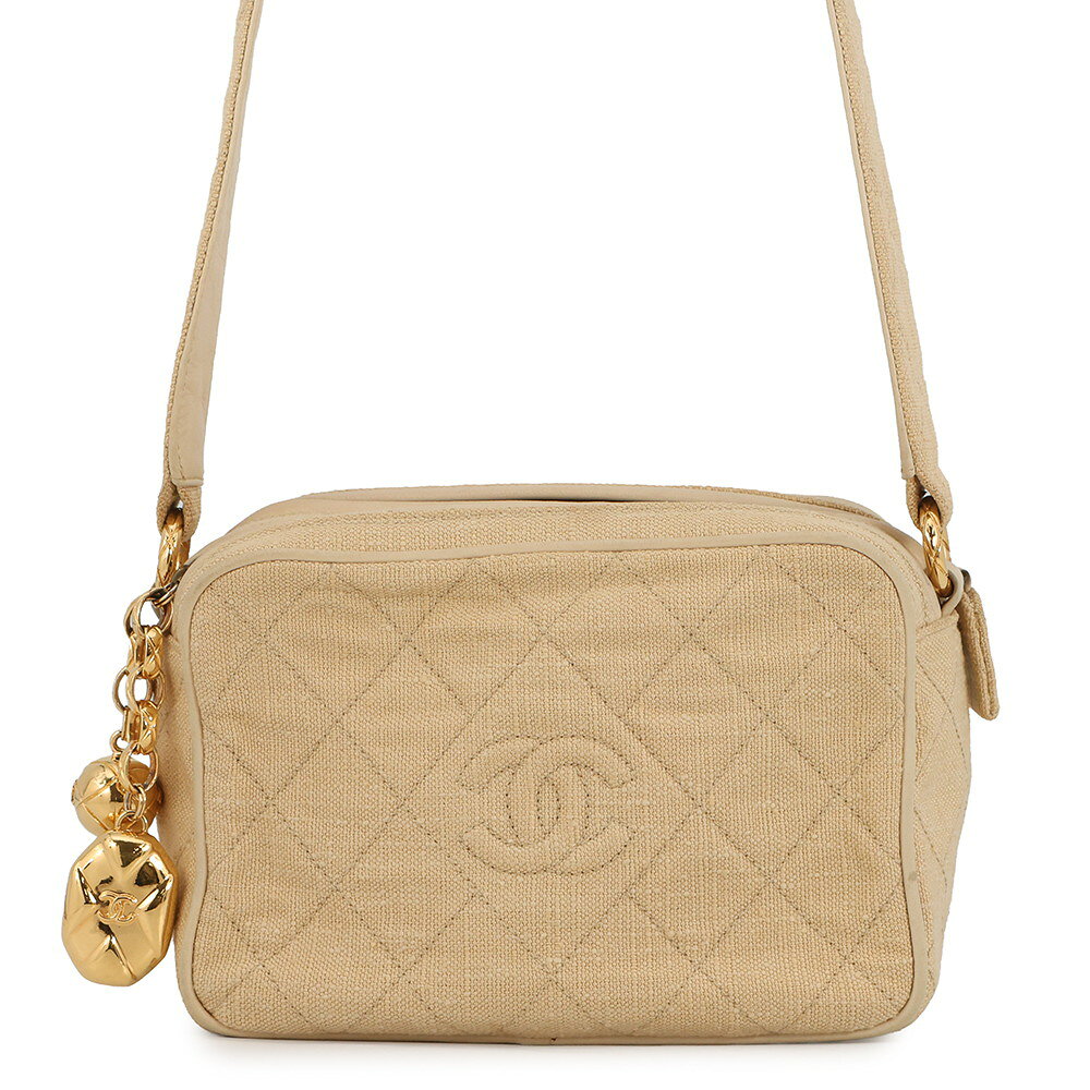 Rakuten - シャネル ショルダーバッグ ココマーク マトラッセ キャンバス レザー CHANEL 【安心保証】 【中古】 シャネル バッグ レディース CHANEL BAG