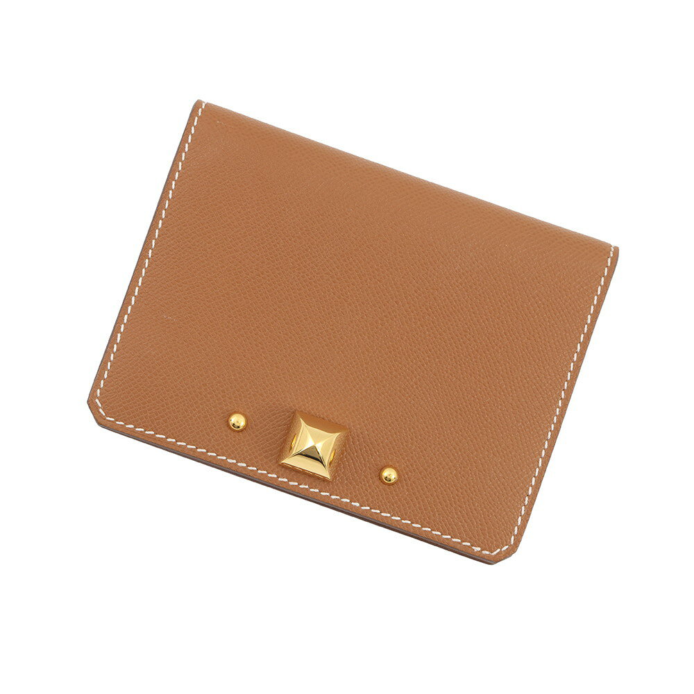 Rakuten - エルメス カードケース メドール ゴールド/ゴールド金具 ヴォーマダム W刻印 【安心保証】 【中古】 エルメス 財布 エルメス カード HERMES CARD