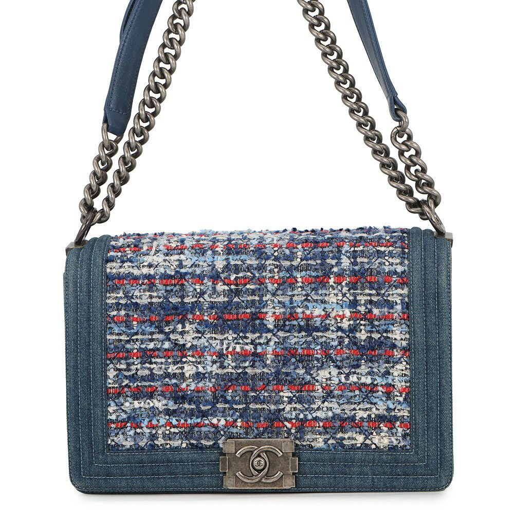 Rakuten - シャネル チェーンショルダーバッグ ココマーク ボーイシャネル デニム ツイード CHANEL 【安心保証】 【中古】 シャネル バッグ レディース CHANEL BAG