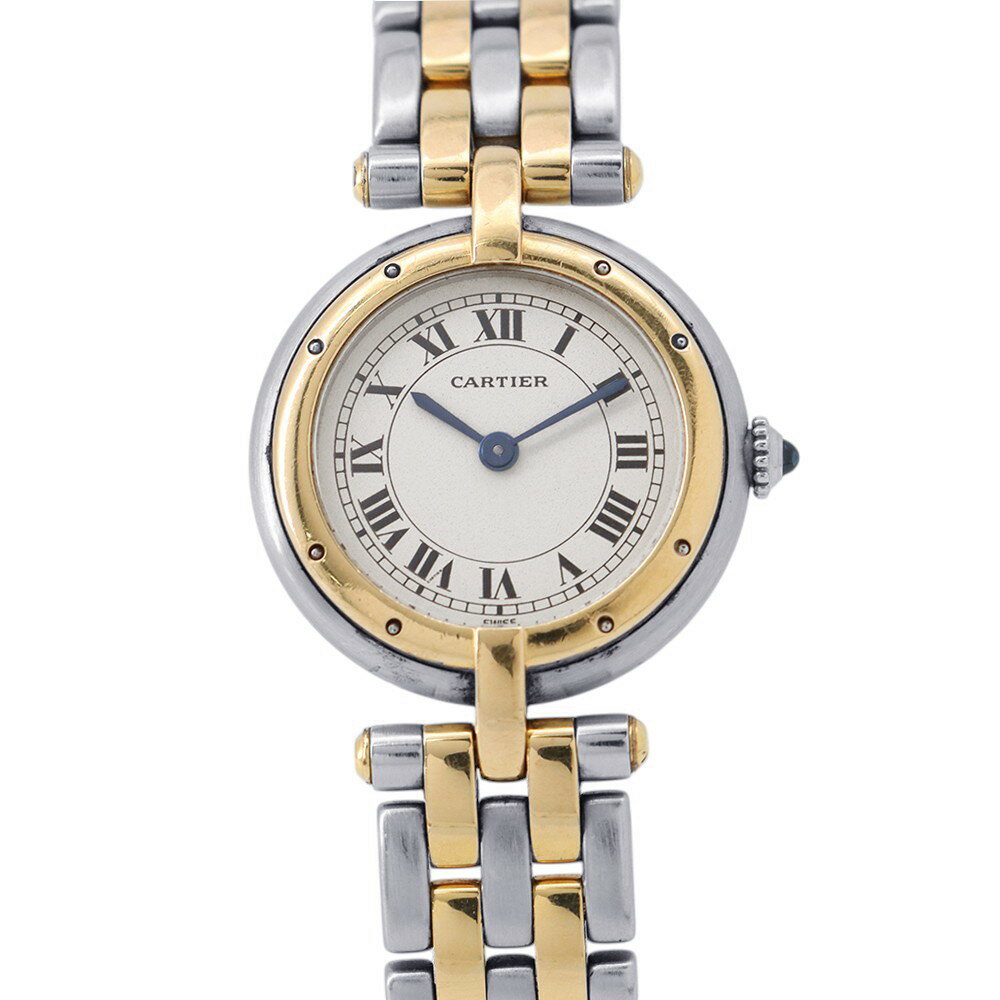 カルティエ パンテール ヴァンドーム SM W25030B6 Cartier 腕時計 クォーツ アイボリー文字盤 【安心保証】 【中古】 カルティエ パンテール Cartier 中古